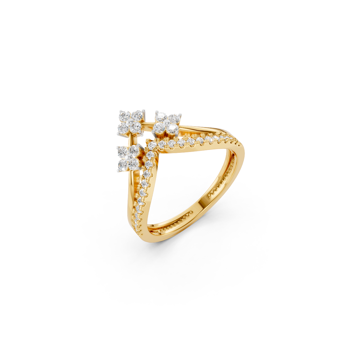 Tiara Lab Grown Diamond Crown Statement Ring